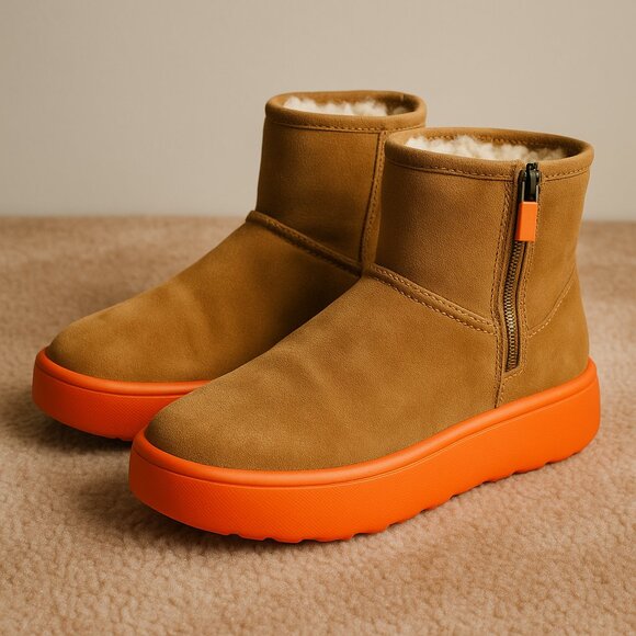 UGG Rare Orange Sole Suede Boots | Women’s US 5 | Lightly Worn - Picture 1 of 5